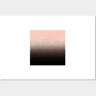 Gradient pink and black w. Metallic shimmer Posters and Art